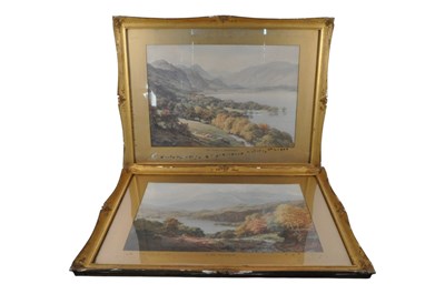 Lot 781a - TWO 20TH CENTURY LITHOGRAPH PRINTS OF WATERCOLOUR LANDSCAPES