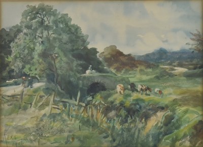 Lot 416 - ATTR. FREDERICK J. KERR - 1906 WATERCOLOUR ON PAPER