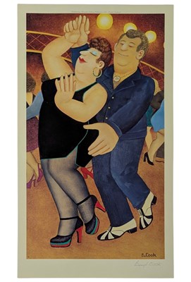 Lot 85 - BERYL COOK (1926-2008) - 'DIRTY DANCING' - 2008 POSTER PRINT