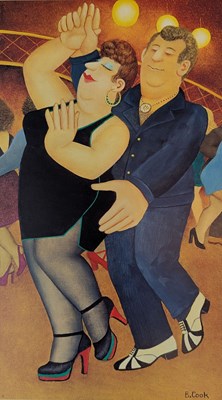 Lot 377 - BERYL COOK (1926-2008) - 'DIRTY DANCING' - 2008 POSTER PRINT