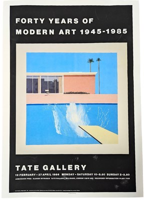 Lot 104 - DAVID HOCKNEY - FORTY YEARS OF MODERN ART 1945-1985 - POSTER