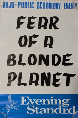 Lot 121 - DR.D - BOJO -PUBLIC SCHOOLBOY ENEMY - FEAR OF A BLONDE PLANET