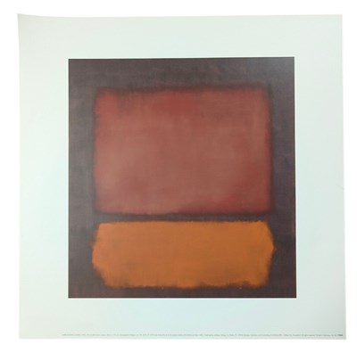 Lot 108 - MARK ROTHKO - UNTITLED, 1962 - 1998 POSTER PRINT