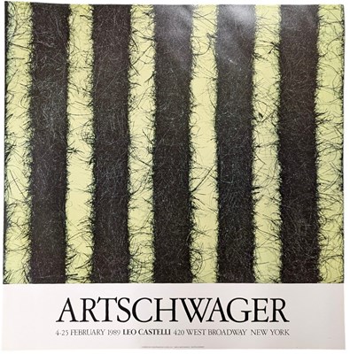 Lot 109 - RICHARD ARTSCHWAGER - AT CASTELLIS - EXHIBITION POSTER
