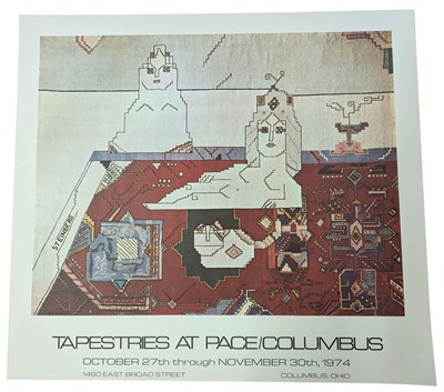 Lot 100 - SAUL STEINBERG - TAPESTRIES AT PACE/COLUMBUS - VINTAGE EXHIBITION POSTER PRINT