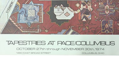 Lot 100 - SAUL STEINBERG - TAPESTRIES AT PACE/COLUMBUS - VINTAGE EXHIBITION POSTER PRINT