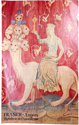 Lot 112 - VINTAGE 1972 ANGERS TAPISSERIE DE L'APOCALYPSE POSTER
