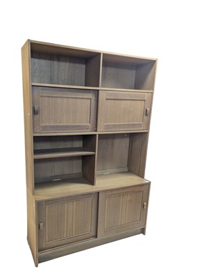 Lot 577a - DOMINO MOBLER, DENMARK - MID CENTURY TEAK BOOKCASE CABINET