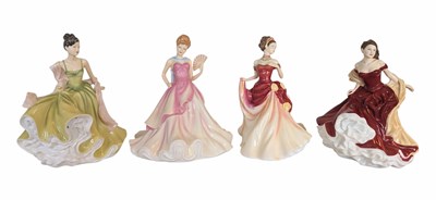 Lot 97 - ROYAL DOULTON - LATE 20TH CENTURY BONE CHINA PRETTY LADIES FIGURES