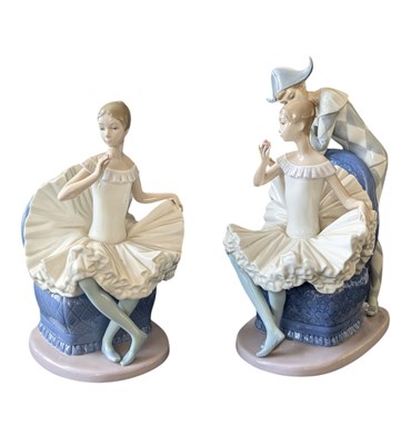 Lot 103 - LLADRO - NAO - TWO LATE 20TH CENTURY PORCELAIN BALLERINA FIGURES