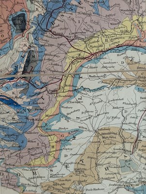 Lot 39 - WALKER, J. & C.1838 A GEOLOGICAL MAP OF ENGLAND, WALES, AND PART OF SCOTLAND