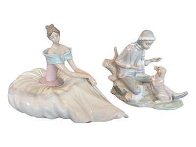 Lot 108 - LLADRO - NAO - TWO LATE 20TH CENTURY PORCELAIN FIGURES