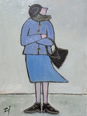 Lot 11 - JOAN GILLCHREST (1918-2008) - THE RAIN WILL BE ... - OIL ON BOARD PAINTING
