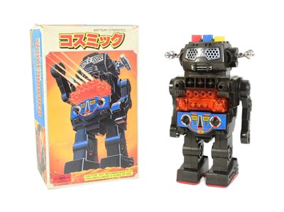 Lot 672 - TINPLATE TOYS - VINTAGE JAPANESE HORIKAWA COSMIC ROBOT