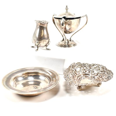 Lot 109 - COLLECTION OF HALLMARKED SILVER DISHES & CONDIMENTS