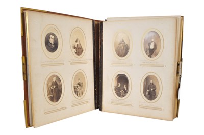 Lot 521 - 19TH CENTURY CARTE DE VISITE ALBUM