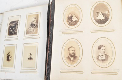 Lot 521 - 19TH CENTURY CARTE DE VISITE ALBUM