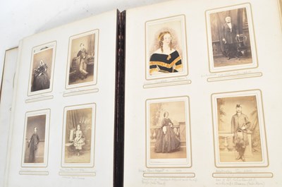 Lot 521 - 19TH CENTURY CARTE DE VISITE ALBUM