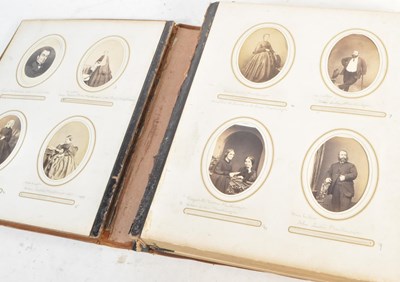 Lot 521 - 19TH CENTURY CARTE DE VISITE ALBUM