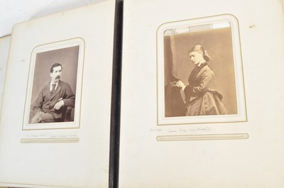 Lot 521 - 19TH CENTURY CARTE DE VISITE ALBUM