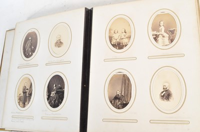 Lot 521 - 19TH CENTURY CARTE DE VISITE ALBUM