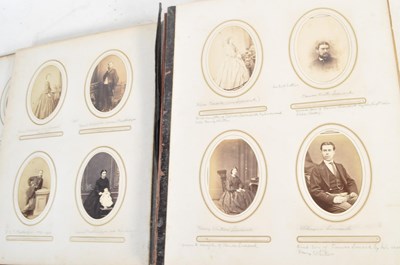 Lot 521 - 19TH CENTURY CARTE DE VISITE ALBUM