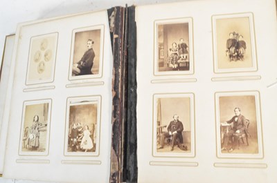 Lot 521 - 19TH CENTURY CARTE DE VISITE ALBUM