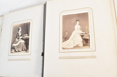 Lot 521 - 19TH CENTURY CARTE DE VISITE ALBUM