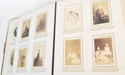 Lot 521 - 19TH CENTURY CARTE DE VISITE ALBUM
