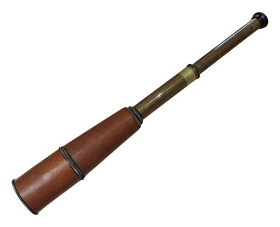 Lot 351 - 1941 HOWES 79 LEADER HALL BRASS AND LEATHER TELESCOPE