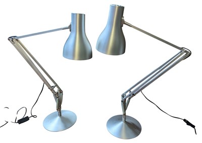Lot 138 - PAIR OF CONTEMPORARY TYPE 75 ANGLEPOISE CHROME DESK LAMPS