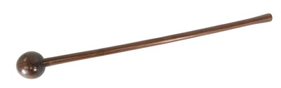 Lot 228 - VINTAGE SOUTH AFRICAN ZULU HARDWOOD KNOBKERRIE