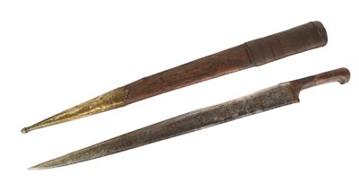 Lot 155 - 19TH CENTURY INDO PERSIAN KHYBER KNIFE