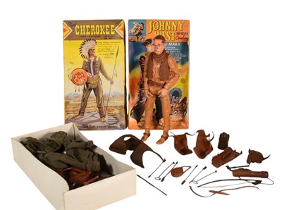 Lot 507 - TWO VINTAGE MARX ACTION FIGURES WITH JOHNNY WEST