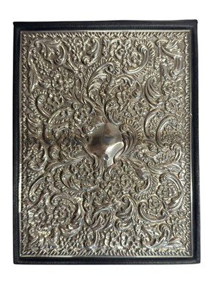 Lot 103 - 20TH CENTURY HALLMARKED SILVER & LEATHER ADDRESS BOOK