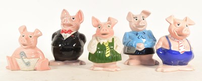 Lot 146 - WADE - NATWEST - 1980S CERAMIC PIGGY BANK SET