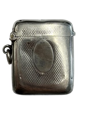 Lot 146 - 19TH CENTURY VICTORIAN SILVER HALLMARKED VESTA CASE
