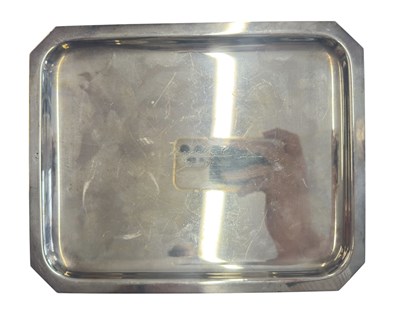 Lot 148 - WHITE METAL FRENCH SILVER TRAY