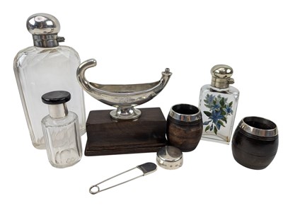 Lot 119 - BARTON SILVER TROPHY - SILVER PIN - SILVER MATCH STRIKES - SAUCE BOTTLE CAP