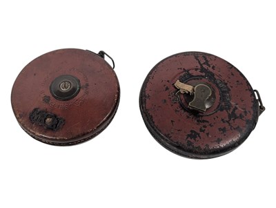 Lot 450 - TWO LATE 19TH CENTURY VINTAGE MEASURING TAPES