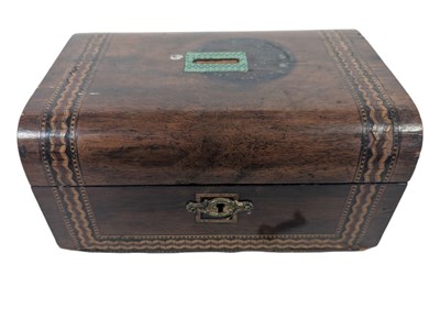 Lot 451 - LATE 19TH / EARLY 20TH CENTURY TUNBRIDGE WARE STYLE INLAID WOODEN BOX