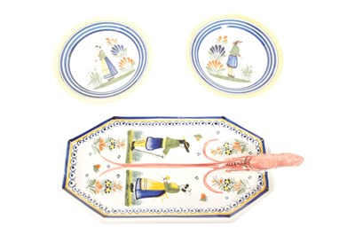 Lot 158 - VINTAGE HENRIOT QUIMPER FRENCH POTTERY