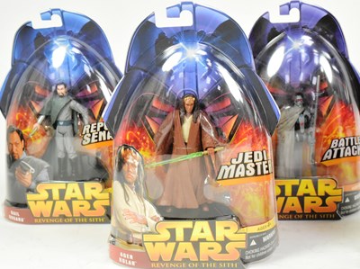 Lot 97 - STAR WARS - REVENGE OF THE SITH MOC CARDED ACTION FIGURES