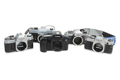 Lot 475 - COLLECTION OF VINTAGE YASHICA / CANON 35MM SLR CAMERA BODIES