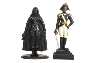Lot 190 - DUKE OF WELLINGTON DOOR STOP & KING CHARLES I FIRE COMPANION