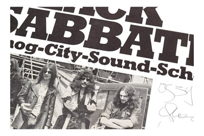 Lot 7 - MUSIC - BLACK SABBATH (BAND) - EARLY 1971 ROTTERDAM FULLY SIGNED TOUR PROGRAMME