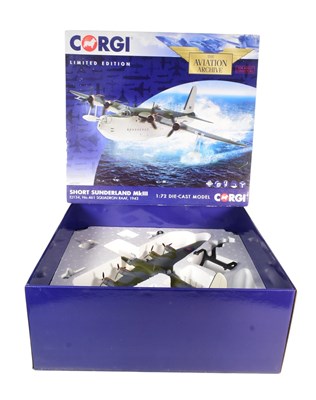 Lot 79 - LIMITED EDITION CORGI SHORT SUNDERLAND DIE-CAST MODEL PLANE