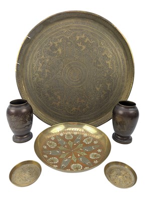Lot 138 - COLLECTION OF SIX INDO PERSIAN BRONZE BRASS PIECES 印度波斯·铜器一组六件