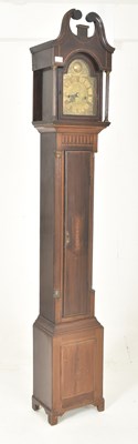 Lot 411 - LATE 18TH CENTURY MAHOGANY DOUBLE FUSEE LONGCASE CLOCK