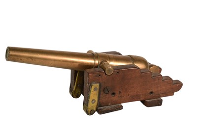 Lot 317 - VINTAGE DESKTOP TABLE CANNON